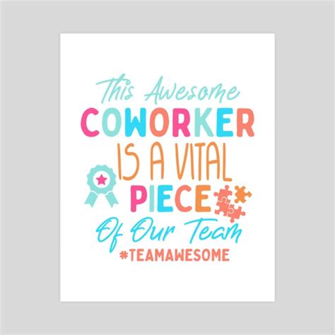 Funny Coworkers Quotes, This Awesome Coworker, Colleague , an art print ...