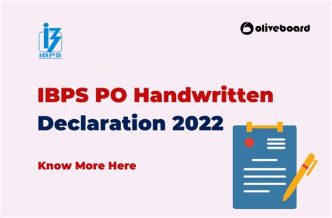 Ibps Po Handwritten Declaration 2022 I Handwritten Declaration Format