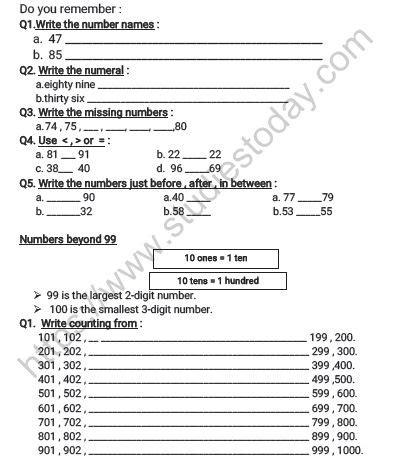 Math For Class 2 Worksheets Maths Worksheet Subtraction Math