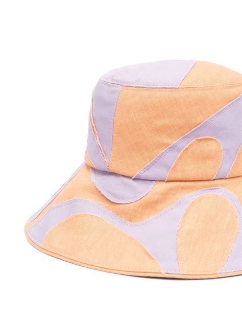 Helen Kaminski Ives Colour Block Bucket Hat Purple Farfetch