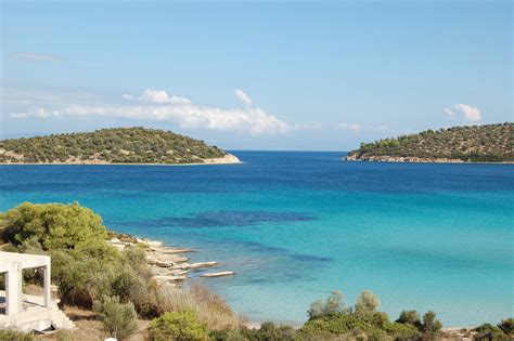 Diaporos Islands Off Lagonisi Beach Photo from Lagonissi in Halkidiki ...