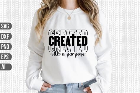 Created With A Purpose SVG Graphic By Craft Store Creative Fabrica