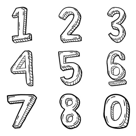 Zählen mathematik und zahl bildung lineart vektor illustration symbol