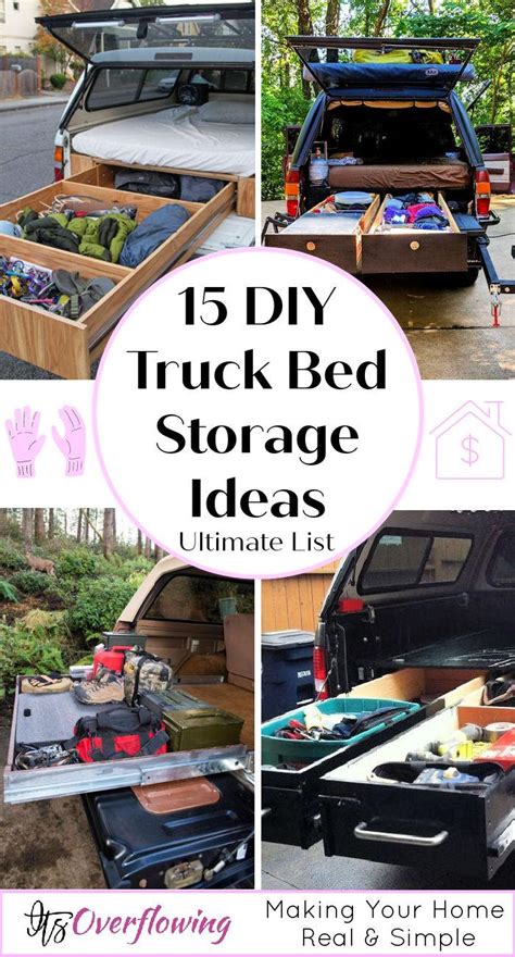 15 DIY Truck Bed Storage Ideas To Organize Your Truck Cheaply