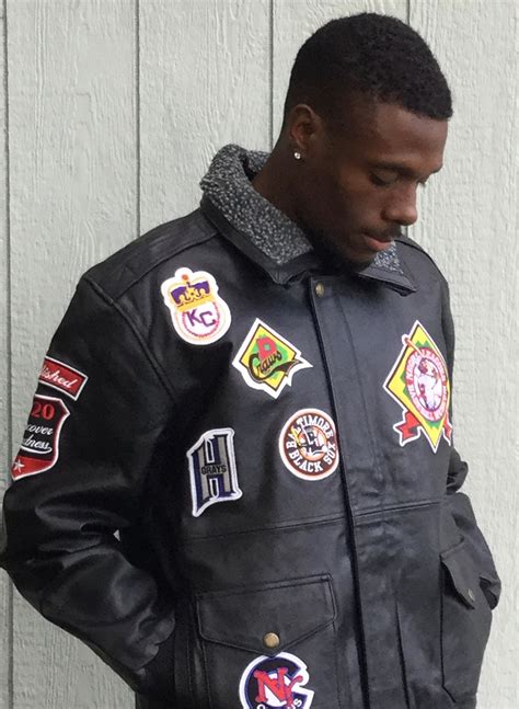 Negro League Leather Jacket | B.L.A.C.K (Negro League, Buffalo Soldiers ...