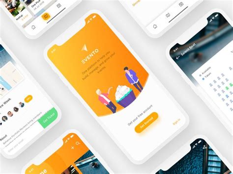 Event Management App Behance Project App Design Interactive Design