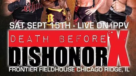 Roh Death Before Dishonor X State Of Emergency Match Card And Results