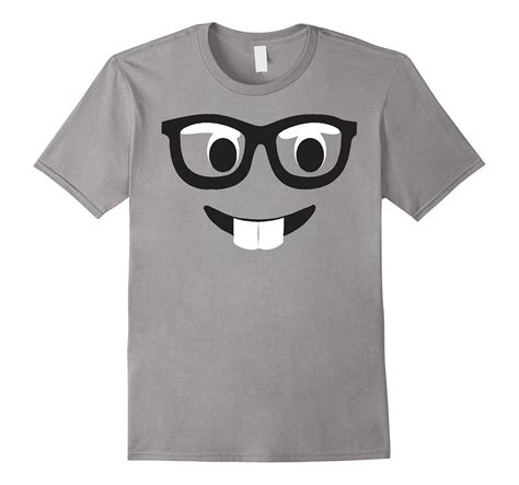 Emoji Shirt Costume Buck Teeth Emoji Nerd Face With Glasses-CL – Colamaga