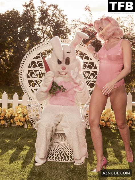 Miley Cyrus Sexy Poses Showcasing Her Hot Figure In An Easter Photoshoot For Vogue Magazine Aznude