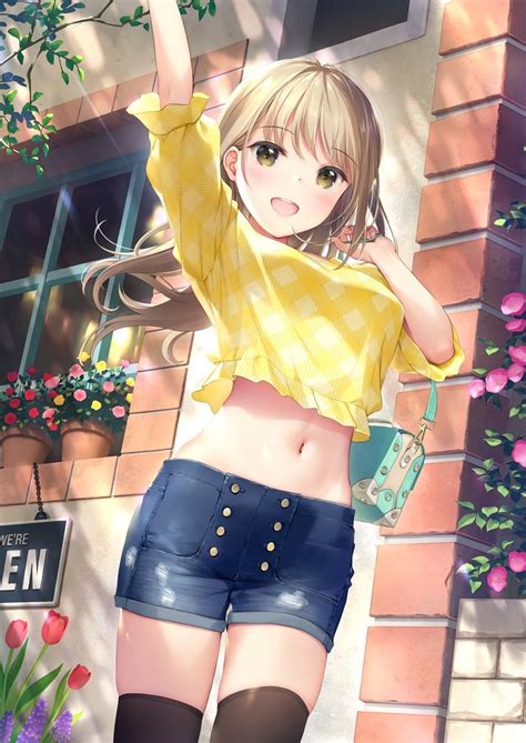 Crop Top And Shorts [original] R Animeshorts