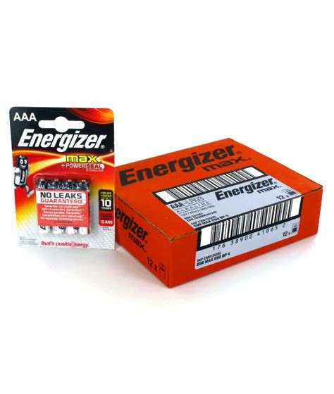 4 Piles 1 5V LR03 AAA Alcaline Energizer Max