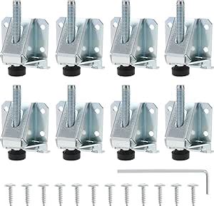 8PCS Heavy Duty Furniture Leveling Feet Baseboard Fixings Adjustable