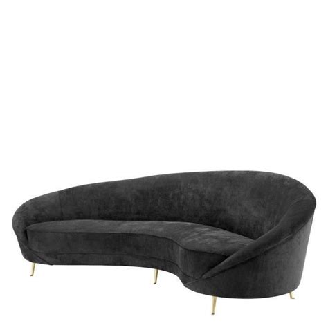 Quality Contemporary Sofas Made In Italy By Fci London Black Velvet