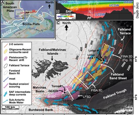 A Topographic Features Plate Tectonic And Oceanographic Setting Of