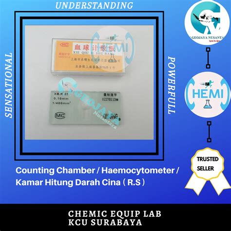 Jual Counting Chamber Haemocytometer Kamar Hitung Darah Peralatan