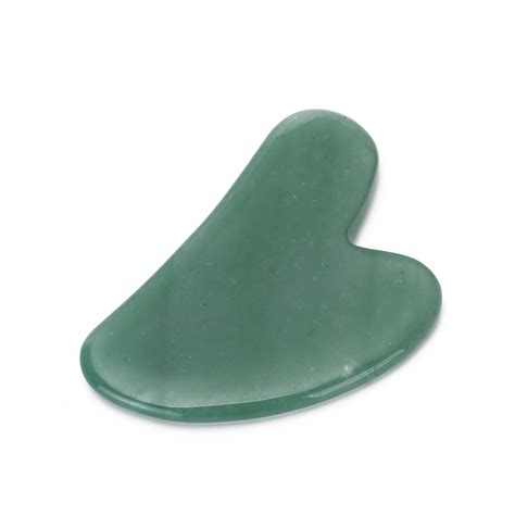 Wholesale Gua Sha Set Jade Stone Crafts Green Aventurine Heart Shape