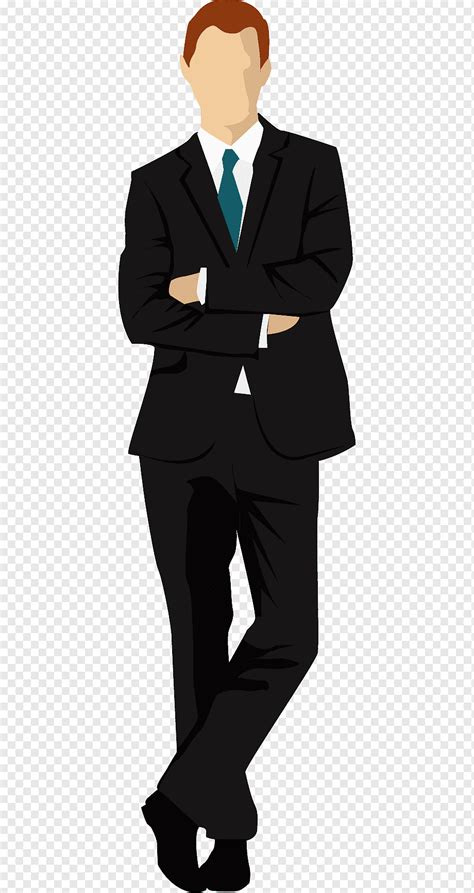 Tuxedo Suit Black Suit Black Hair Black White Cartoon Png PNGWing