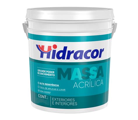 Massa Acrílica 25 Kg Hidracor Portugallo