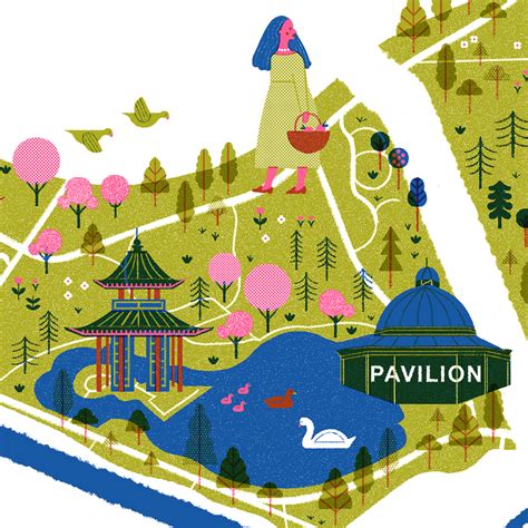 Victoria Park Map — Esme Lonsdale Illustration