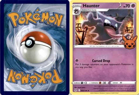 HALLOWEEN POKEMON 2023 Trick Or Trade Haunter Card 065 196 Stage 1 2