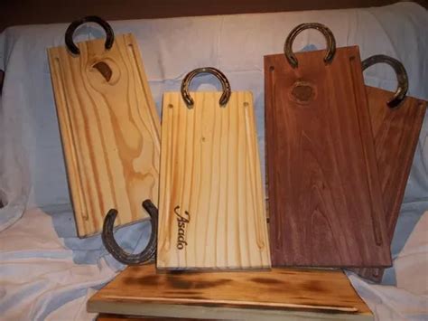 Tablas De Asado En Madera Con Herraduras Copetin X En Venta En