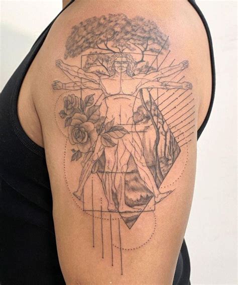 30 Unique Vitruvian Man Tattoos For Your Inspiration Style VP Page 3