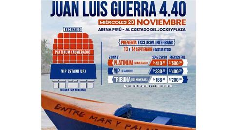 Entradas Juan Luis Guerra Perú Segunda Fecha Link De Compra Y Precios Oficiales Infozport