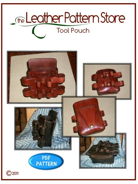 Tool Pouch - leathercraft pattern | Pouch pattern, Leather craft ...