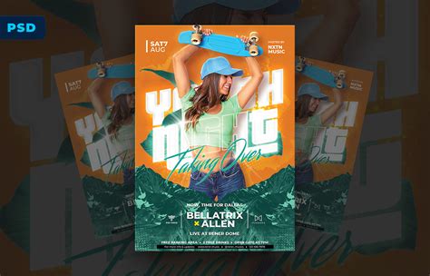 Urban Party Flyer Photoshop Template Behance