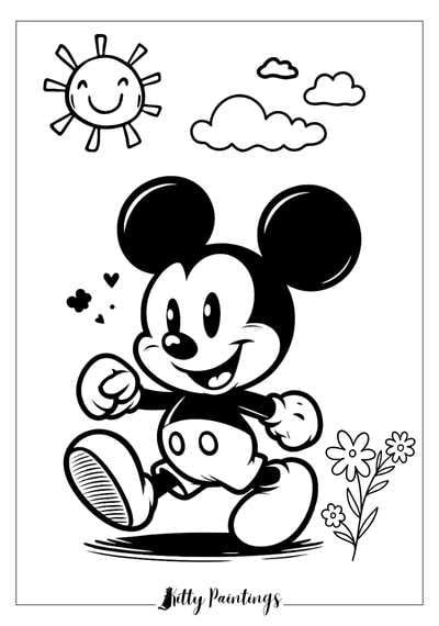 18 Mickey Mouse Coloring Pages Disney Free Printables