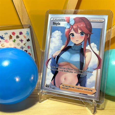 Skyla Custom PokeGirl Trainer Goddess Story Waifu Card EBay