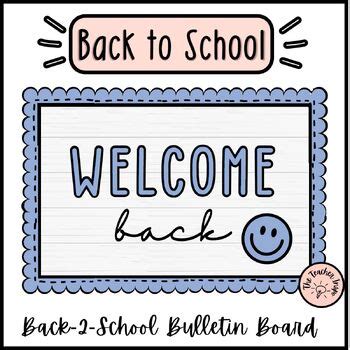 Back to School Bulletin Board | Classroom Decor | Farmhouse Font