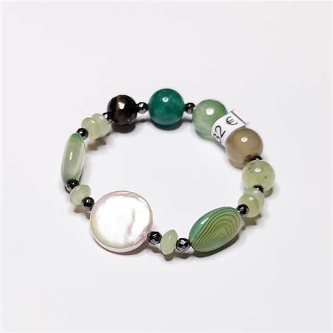 Bracciale Agata Verde Gioielli In Pietra Dura Lottini Voghera