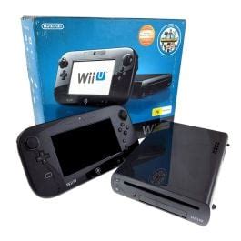 Nintendo Wii U Gb Black Console Grade B Boxed Pre Owned