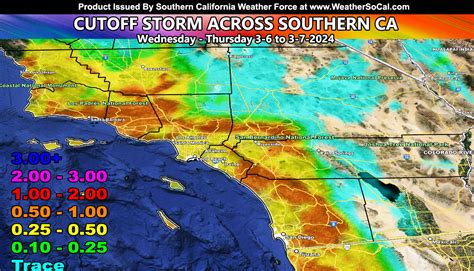 Final Forecast: Cutoff Low To Move Through Southern California ...