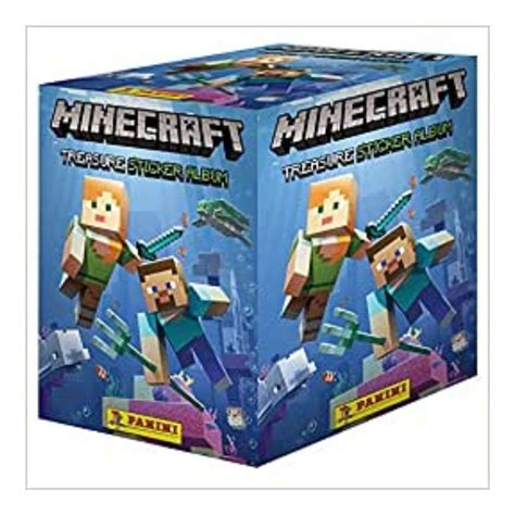 Set De Estampas Minecraft Panini 50 Sobres Coleccionables Envío Gratis