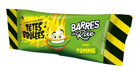 Barres de Rire les bonbons en barres goût pomme et fraise qui piquent