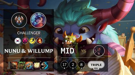 Nunu And Willump Mid Vs Lucian Kr Challenger Patch 10 16 Youtube