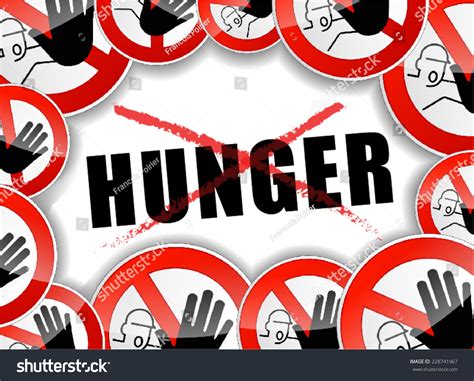 Illustration Of No Hunger Abstract Concept Background 228741967