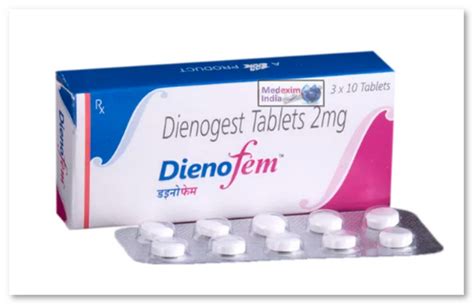 Dienogest 2mg Dienofem Tablet For Oral Packaging Size 10x1 At Rs