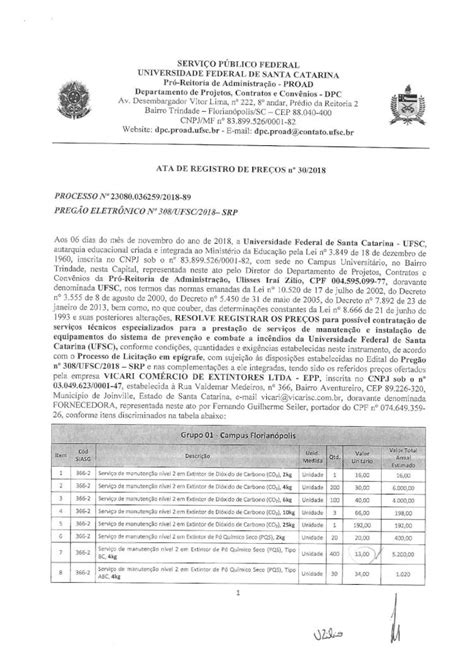 PDF SERVIÇOPÚBLICOFEDERAL UFSC fabricação conforme ABNT NBR