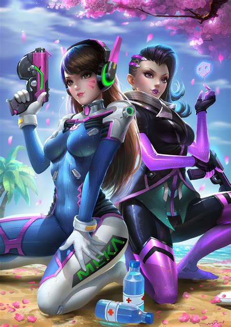 Artstation Dva And Sombra