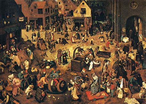 A Luta Entre O Carnaval E A Quaresma 1559 Pieter Bruegel O Velho