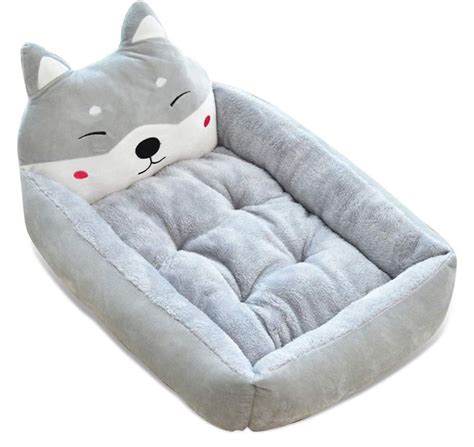 Ded Cama para Mascotas Lavable con Almohada con diseño de perro