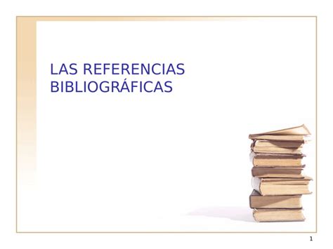 las referencias bibliográficas