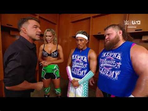 Chad Gable Talks With Otis Akira Tozawa Maxxine Dupri Raw Apr