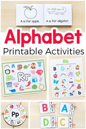 Alphabet Printables and Activities for Preschool and Kindergarten