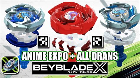 QR ANIME EXPO SWORD DRAN ALL DRAN QR CODES Beyblade X App Hasbro