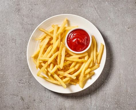 Premium Photo | French fries and ketchup