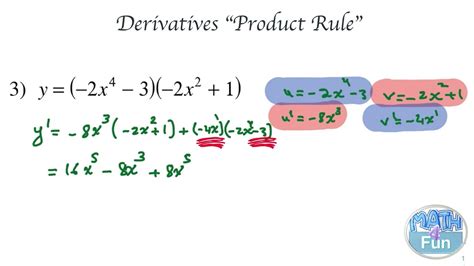 Mastering The Product Rule Calculus Tutorial On Derivatives Youtube